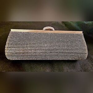 Elegant Silver Clutch Bag